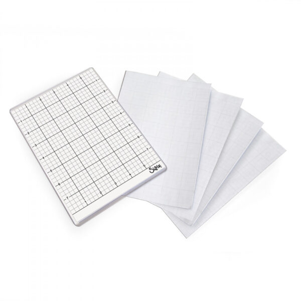 Sizzix Accessory - Sticky Grid Sheets, 6" x 8 1/2", 5 Pack