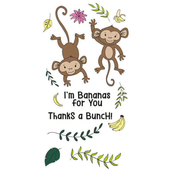 Sizzix Clear Stamps Set 15PK – Going Bananas By Catherine Pooler