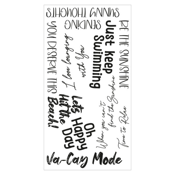 Sizzix Clear Stamps Set 10PK – Va-Cay Mode By Catherine Pooler - Image 2