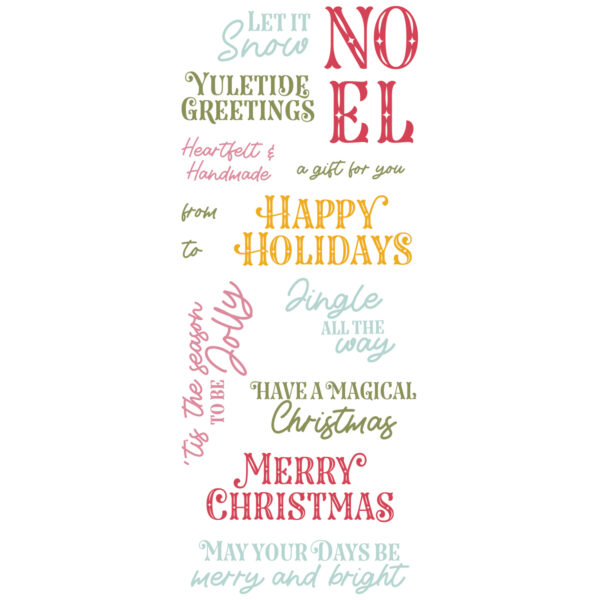 Sizzix Clear Stamps Set 13PK - Greetings of the Season by Catherine Pooler - Image 2