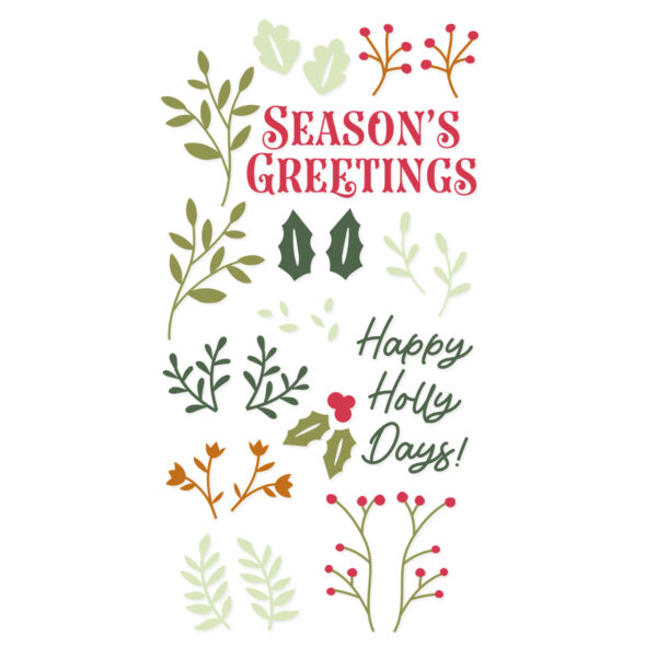 Sizzix Clear Stamps Set 29PK - Happy Holly Days by Catherine Pooler - Image 2