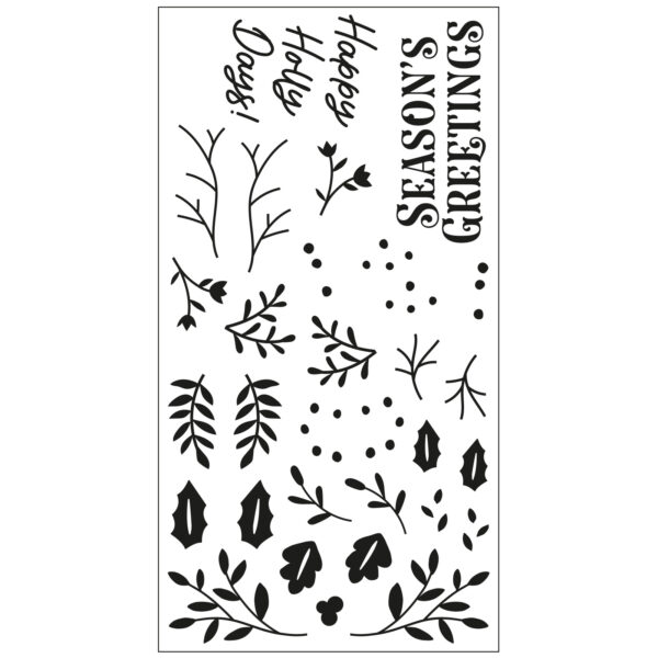 Sizzix Clear Stamps Set 29PK - Happy Holly Days by Catherine Pooler - Image 3