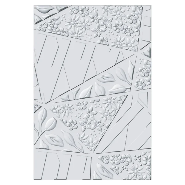 Sizzix 3-D Textured Impressions Embossing Folder Fragmented Floral by Stacey Park - Image 2