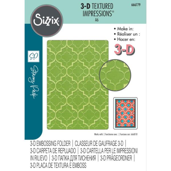 Sizzix 3-D Textured Impressions Embossing Folder Textures from Afar by Stacey Park