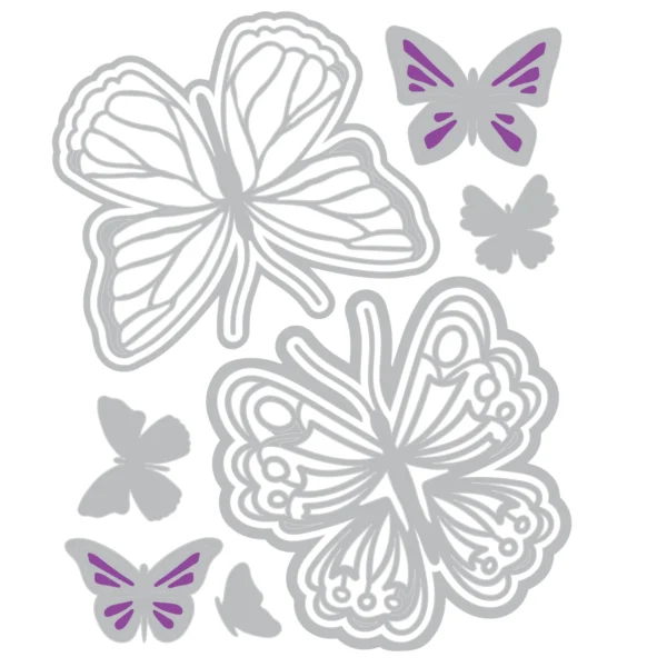 Sizzix Thinlits Die Set 9PK - Spring Wings by Catherine Pooler - Image 2