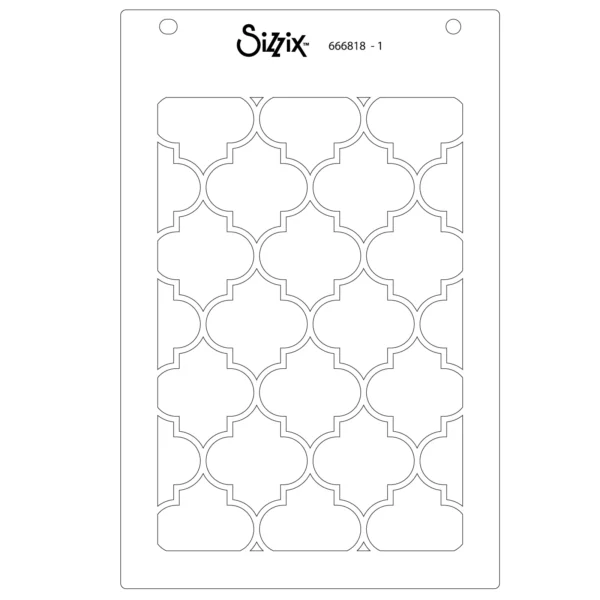 Sizzix A6 Stencil 4PK - Textures from Afar #2 by Stacey Park - Image 3