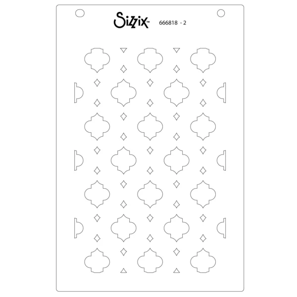 Sizzix A6 Stencil 4PK - Textures from Afar #2 by Stacey Park - Image 4