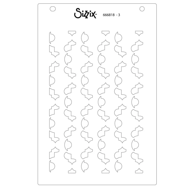 Sizzix A6 Stencil 4PK - Textures from Afar #2 by Stacey Park - Image 5