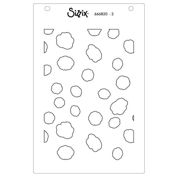 Sizzix A6 Stencil 4PK - Serene Sophisticate #2 by Stacey Park - Image 3